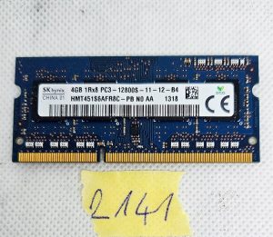 Memoria RAM per laptop SKhynix 4GB 1Rx8 PC3L-12800S HMT451S6AFR8A-PB: aggiornamento ad alte prestazioni!