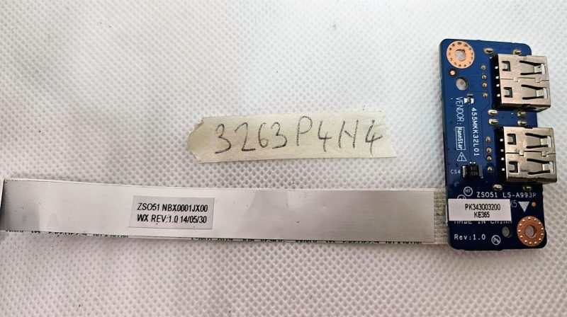 Scheda USB SR per laptop HP Pavilion 15 G 15 R 250 255 256 G3 ZS051 LS-A993P - Ricambio originale