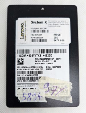 SSD SATA Samsung MZ-7LM2400 da 240 GB – 97% di integrità – Componenti per laptop – Testato