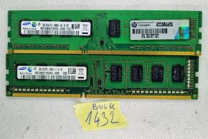 BULK 2 x Samsung 2 GB RAM DDR3 PC3-10600U 1333 MHz non ECC DIMM Memoria M378B5673FH0-CH9