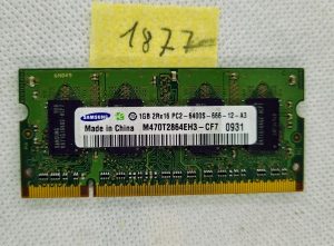 Modulo di memoria RAM per laptop Samsung M470T2864EH3-CF7 da 1 GB DDR2 PC2 6400: prestazioni migliorate!