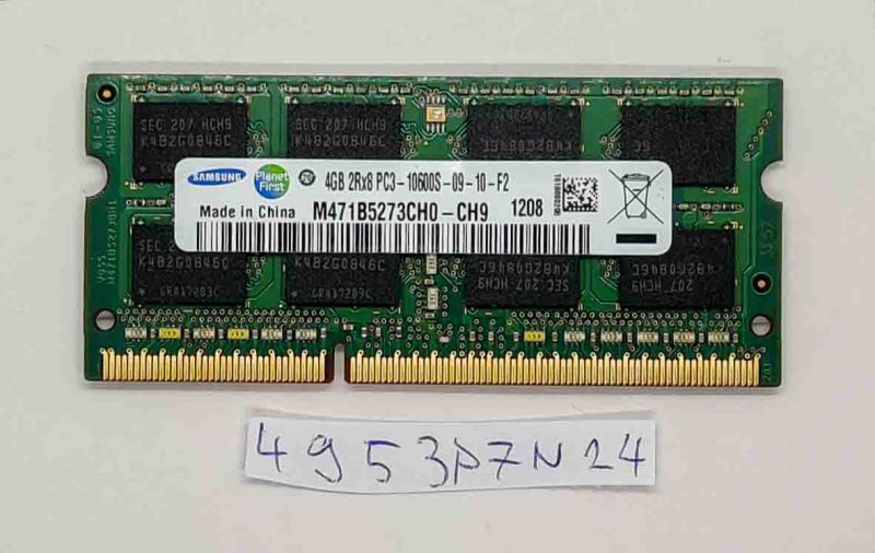 Samsung M471B5273CH0-CH9 4 GB DDR3 RAM per Fujitsu Lifebook AH531