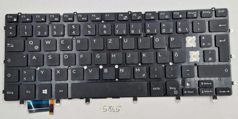 Tastiera a tasto singolo per Dell XPS 13 Inspiron 13 15 | Layout nordico | Retroilluminata | Componenti per laptop