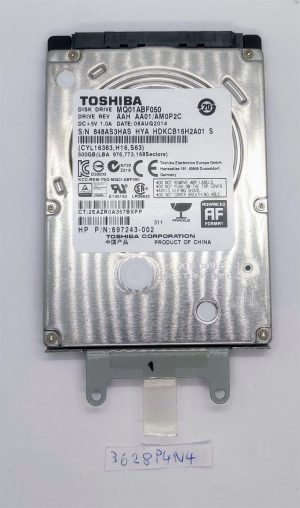 Toshiba MQ01ABF050 Disco rigido per laptop SATA HDD da 500 GB e 2,5 pollici - OEM originale, spedizione veloce!