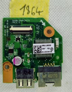 Scheda PCB Ethernet LAN USB Toshiba Satellite L50-B DABLIDPC8C0 PRBLILB0030