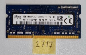 Aggiorna la memoria del tuo laptop - 4 GB Sk Hynix DDR3 SO-DIMM PC3L-12800S-11-12-B4