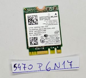 Scheda WiFi robusta Dell Latitude 12 7204 usata e testata 0GPFNK 7260NGW