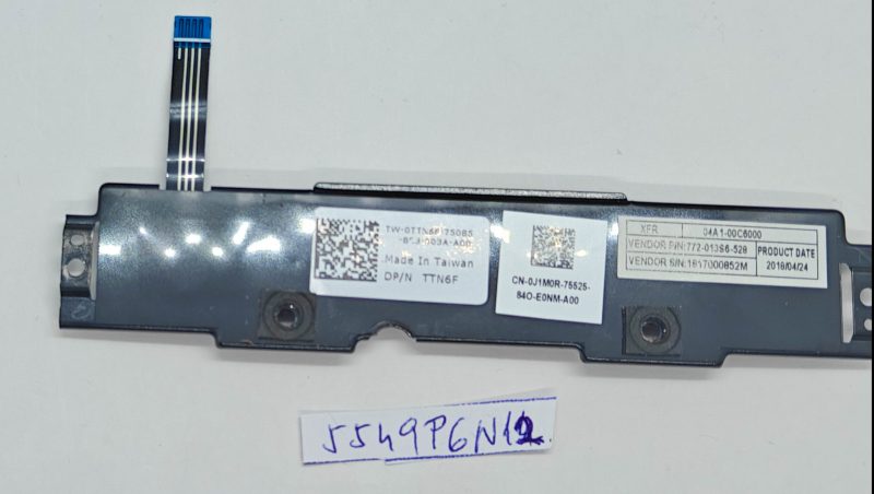 Pulsanti del mouse per laptop robusto Dell Latitude 14 5414 usati TTN6F
