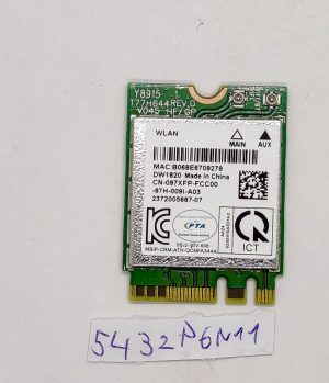 Scheda WiFi DW1820 CN-097XFP funzionante per tablet robusto Dell Latitude 7212 usata