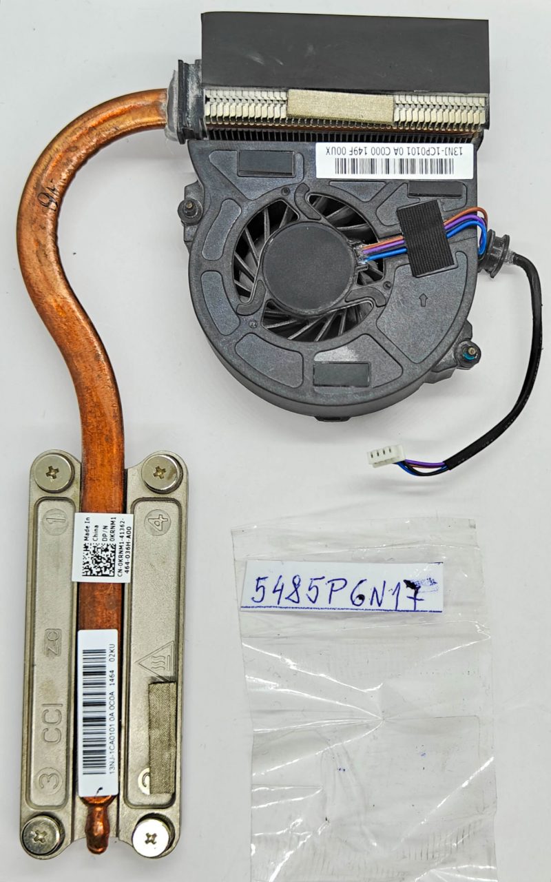 Ventola CPU e dissipatore di calore Dell Latitude Rugged 12 7204 usati, 0KRNM1, testati e funzionanti