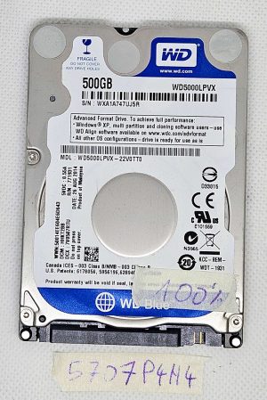 WD 500GB HDD WD5000LPVX Disco rigido SATA da 2,5" – Aggiornamento dello spazio di archiviazione per laptop
