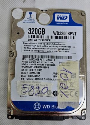 WD3200BBPVT 320 GB Hard Disk per Laptop HDD 2,5" SATA Testato al 100% OK - Componenti per Laptop