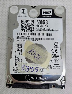 WD5000LPLX 500 GB WD Black 2,5" SATA HDD – 100% integro – Parte per laptop