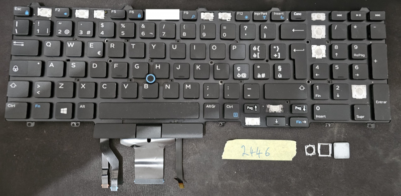 Tasti singoli per tastiera portatile Dell Latitude E5550, Precision 3510/7510 - Retroilluminati - Parte 0HYRF9