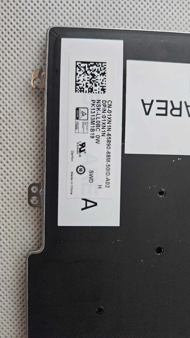 Nuova tastiera retroilluminata AZERTY francese per Dell E5550 E5570 E5580 Precision 15 17 7000 - Senza cornice - immagine 2