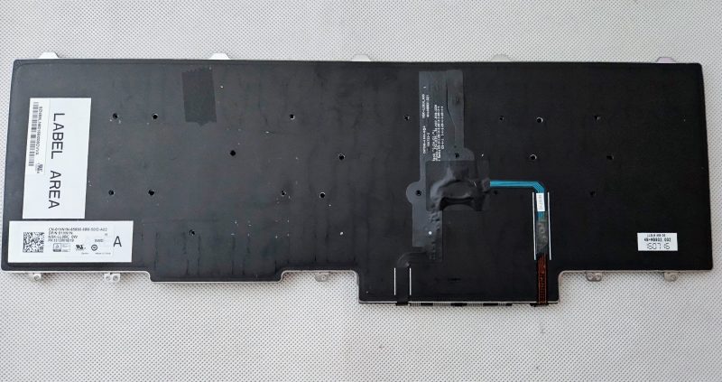 Nuova tastiera retroilluminata AZERTY francese per Dell E5550 E5570 E5580 Precision 15 17 7000 - Senza cornice - immagine 3