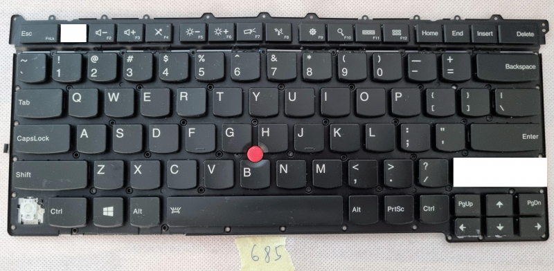 Tastiera Lenovo X1 Carbon 2015 tedesca di terza generazione con retroilluminazione a tasti singoli