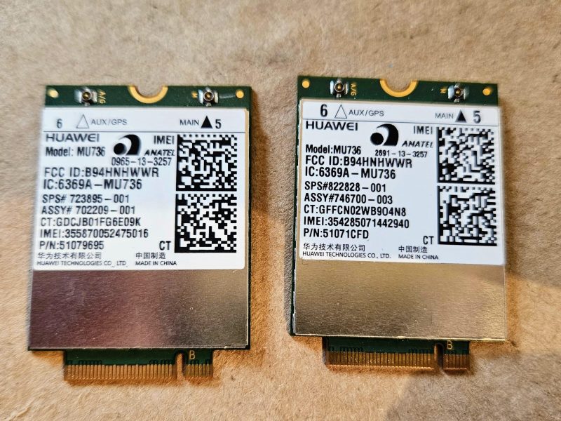 Scheda Huawei MU736 HSPA+ 3G WWAN NGFF per HP 430/440/445/470/850 GSM GPRS EDGE 723895-001