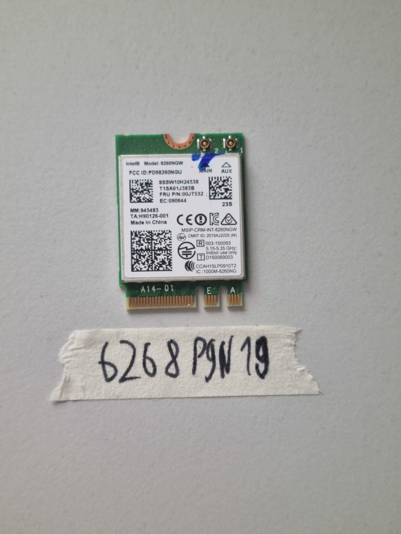 Scheda Bluetooth wireless originale Lenovo ThinkPad L460 Yoga 260 8260NGW 00JT532 per laptop