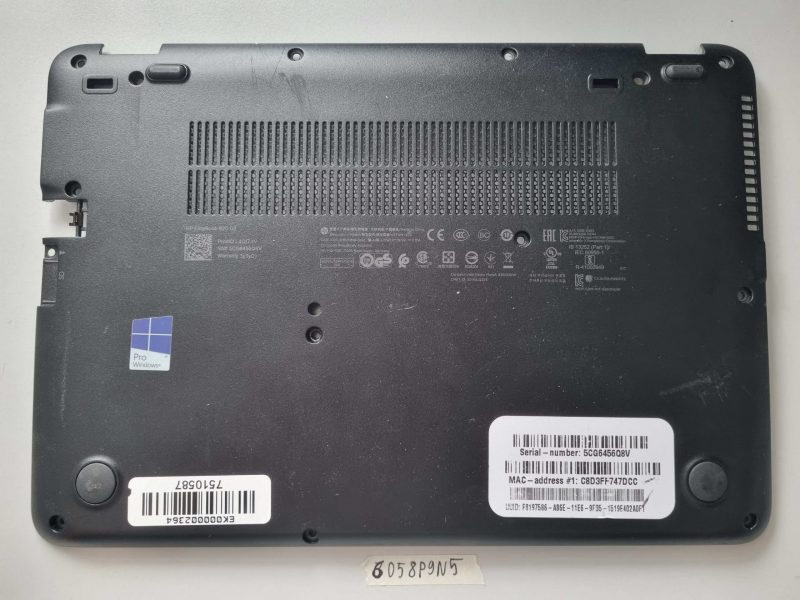 Coperchio inferiore HP EliteBook 820 G3 L4Q17AV | Ricambi originali per laptop - Usati