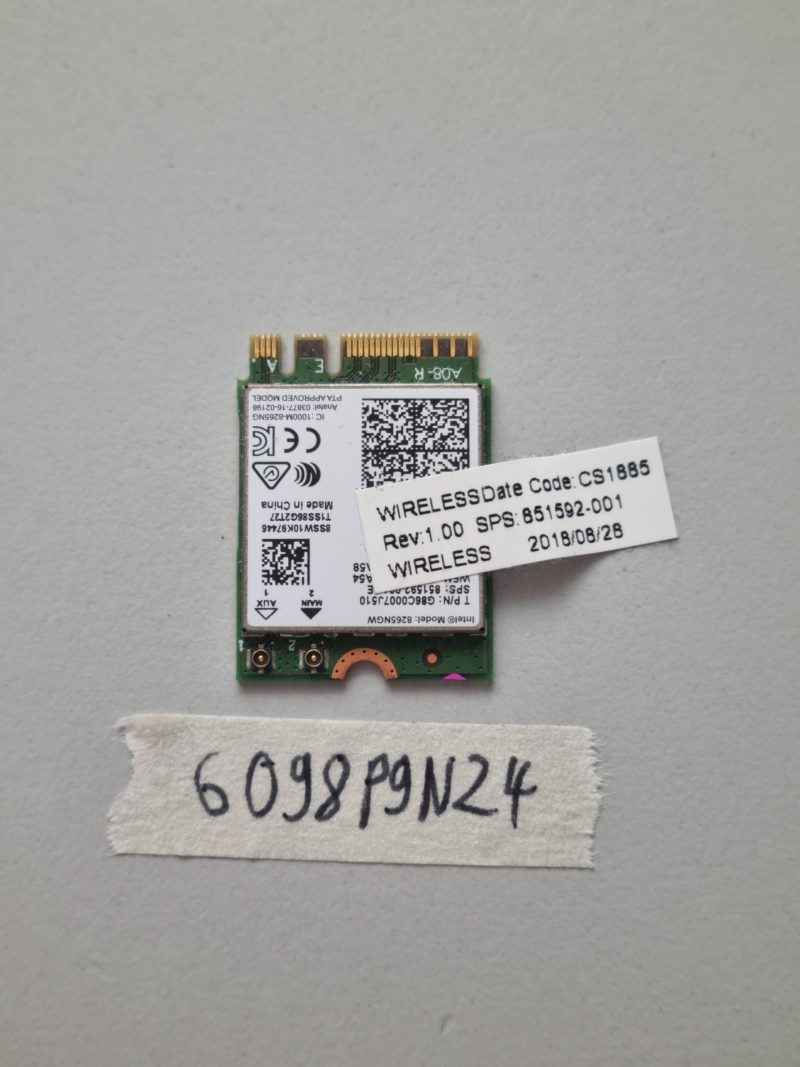 Scheda WiFi originale HP EliteBook 840 G5 14" 8265NGW 851592-001 per laptop