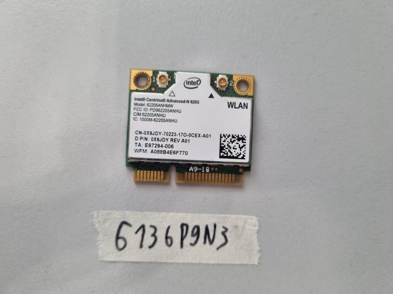 Scheda WiFi wireless Intel Centrino Advanced-N 6205 62205ANHMW PCIe per laptop