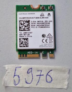 Scheda WiFi dual band Intel Wireless-AC 8265NGW per laptop Dell Latitude 5490 WLAN, parti usate
