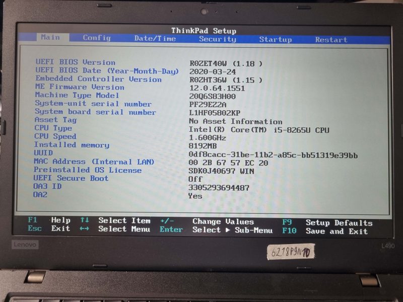 Schermo LCD FHD da 14" Lenovo ThinkPad T480s NV140FHM-N46 V8.2 01YN143 Parti per laptop - immagine 2