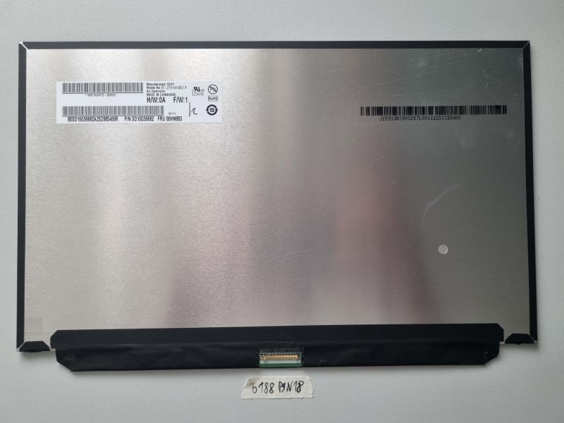 Ricambi per laptop Lenovo ThinkPad X280 Schermo LED opaco IPS FHD da 12,5" a 30 pin 00HN883 b125han02.2