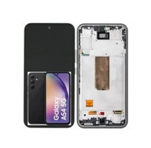 Schermo LCD touch screen digitizer + cornice OLED nero per Samsung Galaxy A54 5G A546
