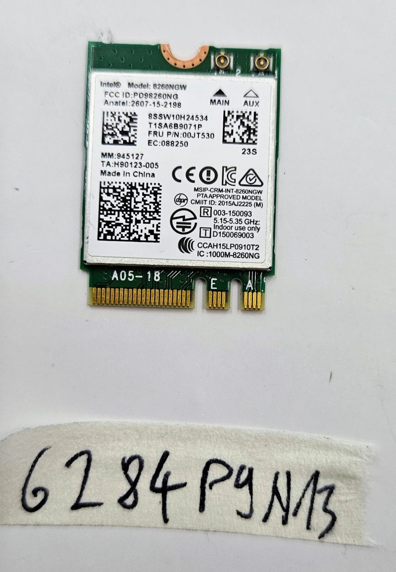 Scheda WiFi Lenovo ThinkPad X1 Carbon X260 T460 T560 Intel 8260NGW 00JT530